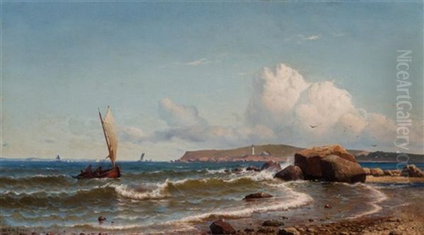 Lighthouse On The Shore - view 1