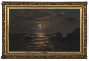 Moonlit Seascape by Mauritz F. H. de Haas