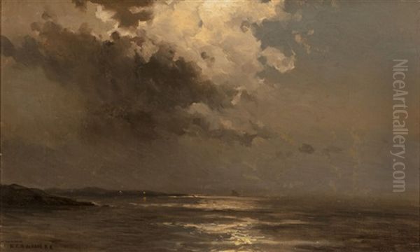 Moonlight Clouds And Sea - view 1