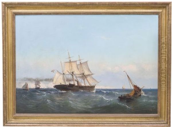 Navio Holandes Cerca Del Puerto - view 1