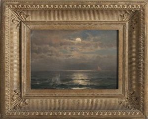 Seascape In Moonlight by Mauritz F. H. de Haas