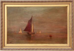 Sailboats by Mauritz F. H. de Haas