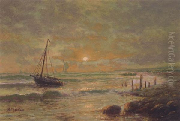 Ships Near A Rocky Coast - view 1