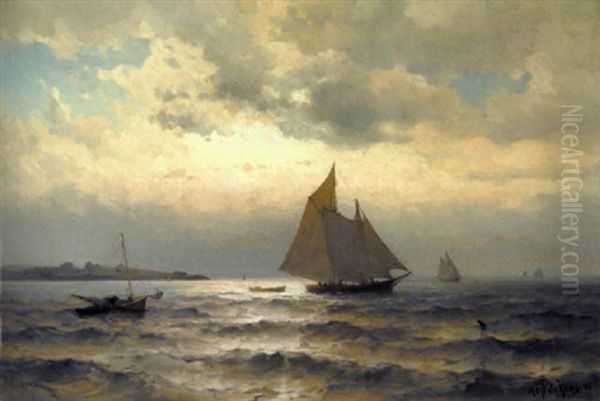 Schooner Off The Coast - view 1