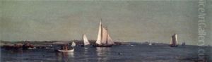 Ships Off A Rocky Coast