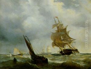 Packet Ship And Pilot Boat by Mauritz F. H. de Haas