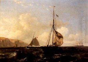 Shipping Near The Coast by Mauritz F. H. de Haas