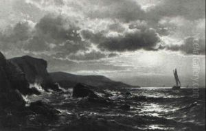 Seascape With Fishing Boats by Mauritz F. H. de Haas