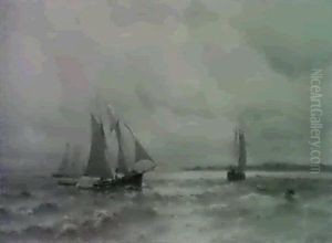 Sailing Off The Coast by Mauritz F. H. de Haas