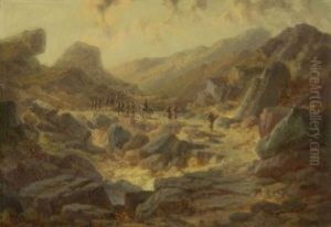 Ziehende Soldaten In Felsiger Gebirgslandschaft (albanien?) Ziehende Soldaten In Felsiger Gebirgslandschaft (albanien?)