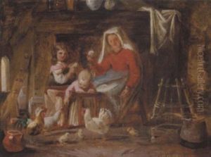 Italienerinde Med Sine Born by Nicolai Francois Habbe