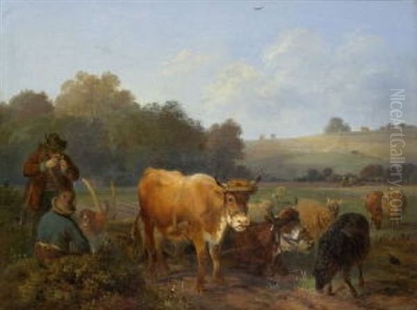 Forster Und Bauer Am Feldrand - view 1
