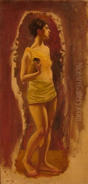 Woman With Cup - view 1