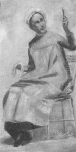 Woman Polishing A Spoon - view 1