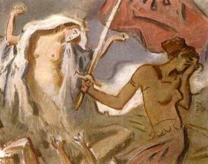 Der Kampf (+ Kopf Und Aktstudie, Verso)