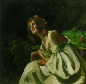 Dame Im Garten by Hugo von Habermann the Elder