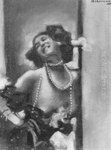 Portrat Einer Dame Mit Perlenkette Portrat Einer Dame Mit Perlenkette