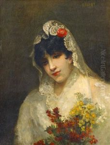 Portrat Einer Spanierin by Eugene Habert
