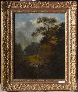 Gebirgslandschaft Mit Wald by Johannes Cornelis Haccou