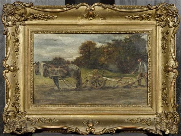 A Ploughing Peasant - view 1