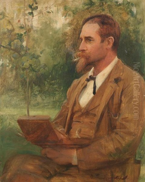 Portrait Of Edward Onslow Ford, Ra - view 1