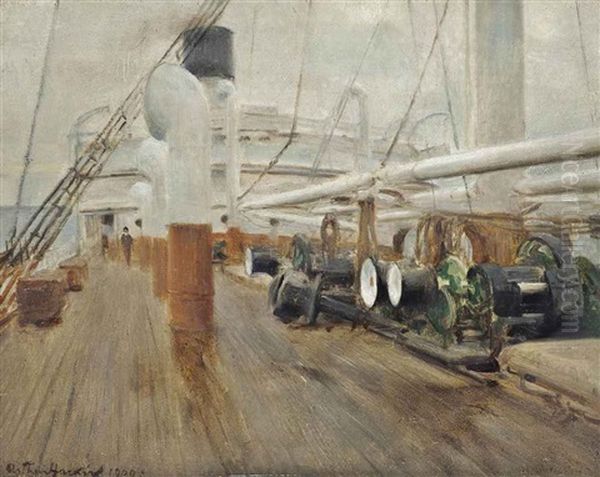 The Deck Of The S.s. Veronese - view 1