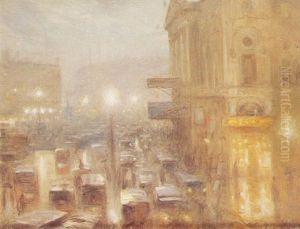 Matinee Afternoon, Picadilly Circus by Arthur Hacker