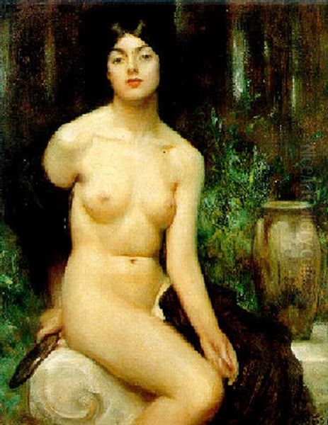 Seated Female Nude - view 1
