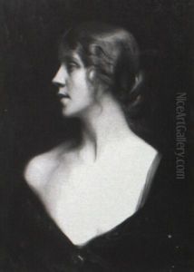 Portrait Of A Lady by Arthur Hacker