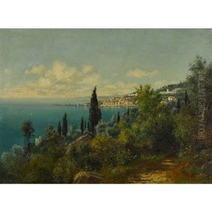 Blick Auf Menton An Der Cote D'azur