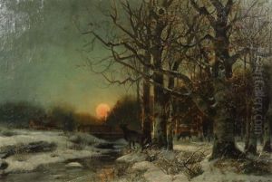 Winterabend Im Eichenwald Winterabend Im Eichenwald