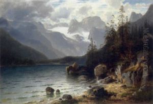 Der Gosausee Mit Blick Auf Den Dachstein by Horst Hacker