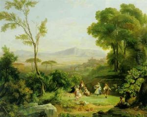 Klassische Italienische Sommerlandschaft Klassische Italienische Sommerlandschaft
