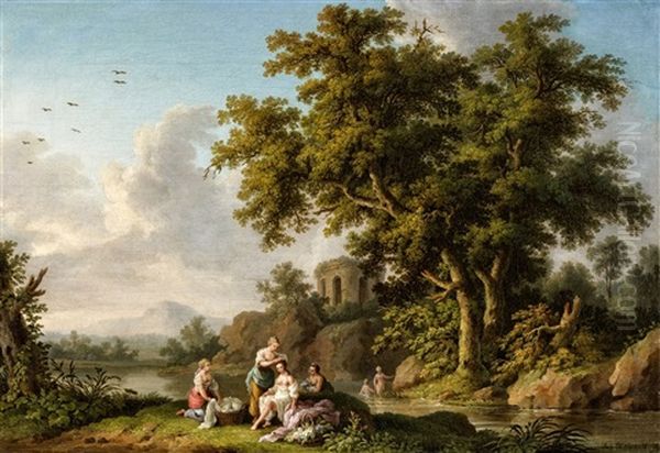 Landschaften Mit Badenden Nymphen (2 Works) - view 1