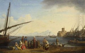 The Port Of Livorno by Jacob Philipp Hackert
