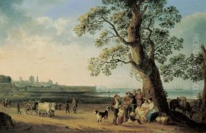 The Port Of Livorno I by Jacob Philipp Hackert