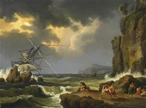 Kustenlandschaft Mit Seesturm by Jacob Philipp Hackert