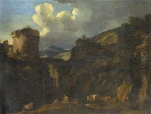 Bergers Dans Un Paysage