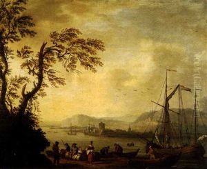 Pecheurs Ramassant Leur Filet (+ Pecheurs Au Bord D'un Fleuve; Pair)