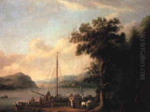 Schwedische Seelandschaft by Jacob Philipp Hackert