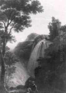 La Cascata Delle Marmore In Terni by Johann Gottlieb Hackert