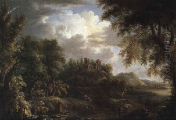 Paysage Fluvial Dans La Campagne Romaine - view 1