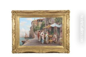 Venetian Flower And Fruit Sellers