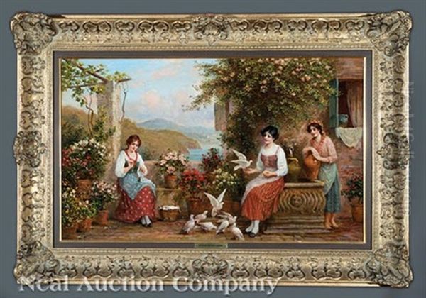 Three Maidens By The Well - view 1
