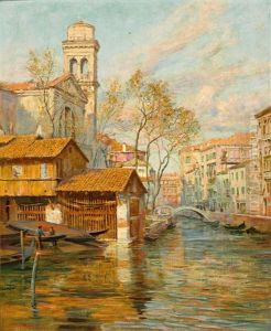 Blick Auf San Trovaso In Venedig Und Die Letzte Noch Existierende Gondelwerkstatt