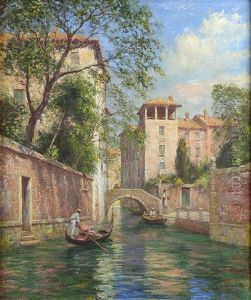 Venetian Waterway by Arthur Trevor Haddon