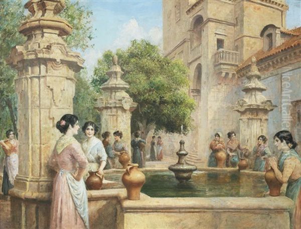Gathering At The Well - view 1