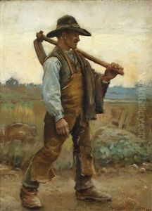 A Labourer With Pick-axe