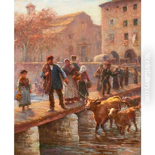 Market Day, Girona, Spain - view 1