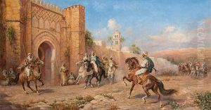 Arabische Krieger by Arthur Trevor Haddon